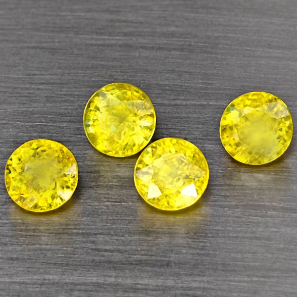 Natural Multi Color Titanium Sphene 2.22 Ct. 4 Pcs Round Shape 4.9 Mm Gemstone from Madagascar: Product ID: 806504261 Product Name: Natural Sphene Weight: 2.22 CT. Size: 4.9 x 4.9 x 3.4 MM. Shape: Round Color: Multi Color With Red Spark Clarity:SI Luster: Adamantine Gems Origin: Mardagascar Trea