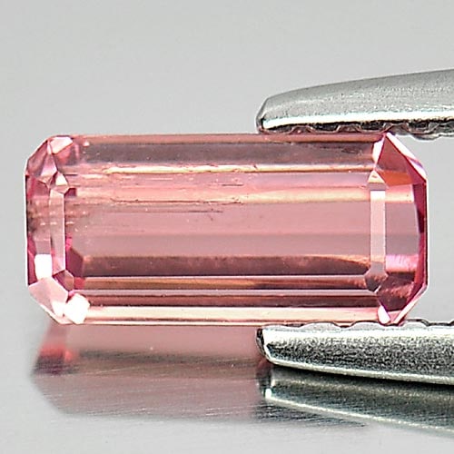 Natural Pink Tourmaline 0.70 Ct. Octagon Shape 7.2 x 3.5 Mm Gemstone From Nigeria: Product ID: 807248210 Product Name: Natural Tourmaline Weight: 0.70 CT. Size: 7.2 x 3.5 x 3 MM. Shape: Octagon Color: Pink Clarity:VSI Luster: Good Gems Origin: Nigeria Treatment: Unheated Crystal Str