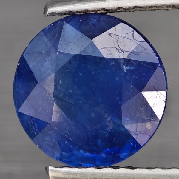 Natural Blue Sapphire Gemstone 3.01 Ct. Round Shape 8.1 Mm from Madagascar (1 of 3)