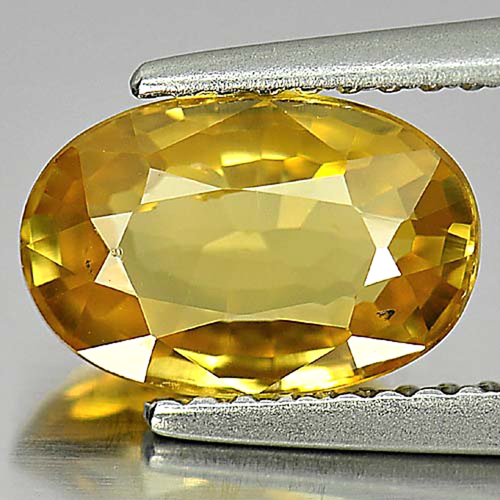 Natural Yellow Zircon Gemstones 2.88 Ct. Oval Shape 9.6 x 6.5 Mm.: Product ID: 807729232 Product Name: Natural Zircon Weight: 2.88 CT. Size: 9.6 x 6.5 x 4 MM. Shape: Oval Color: Yellow Clarity:VSI Luster: Good Gems Origin: Cambodia Treatment: Heated Crystal Structure
