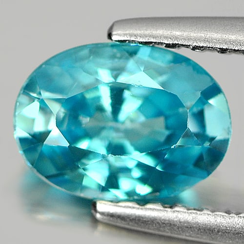 Natural Blue Color Zircon Gemstones 1.18 Ct. Oval Shape 7 x 5 Mm: Product ID: 807719907 Product Name: Natural Zircon Weight: 1.18 CT. Size: 7 x 5 x 3.3 MM. Shape: Oval Color: Blue Clarity:VSI Luster: Good Gems Origin: Cambodia Treatment: Heated Crystal Structure: Te