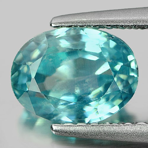 Natural Blue Zircon Gemstones 2.52 Ct. VVS Oval Shape 8.3 x 6.3 Mm.: Product ID: 807715690 Product Name: Natural Zircon Weight: 2.52 CT. Size: 8.3 x 6.3 x 4.4 MM. Shape: Oval Color: Blue Clarity:VVS Luster: Good Gems Origin: Cambodia Treatment: Heated Crystal Structure