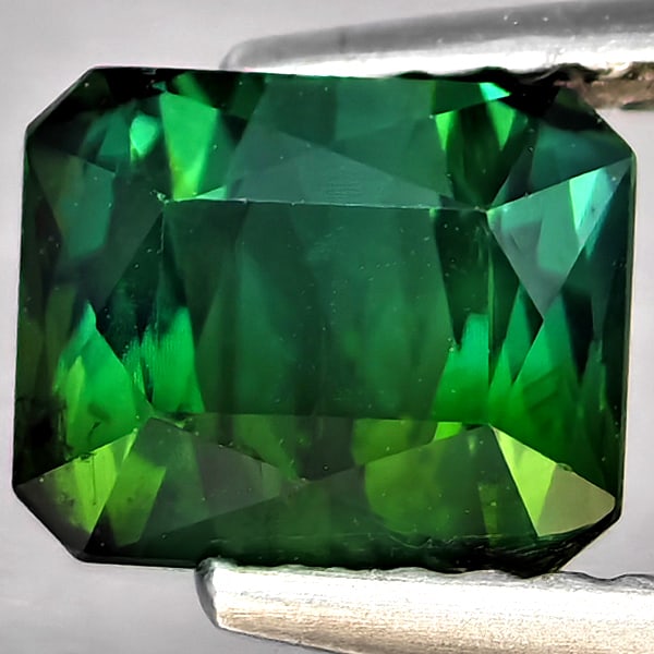 Natural Green Tourmaline 1.49 Ct. VVS Octagon Shape 6.7 x 5.5 Mm Gemstone From Nigeria: Product ID: 807250176 Product Name: Natural Tourmaline Weight: 1.49 CT. Size: 6.7 x 5.5 x 4.4 MM. Shape: Octagon Color: Green Clarity:VVS Luster: Very Good Gems Origin: Nigeria Treatment: Unheated Cry