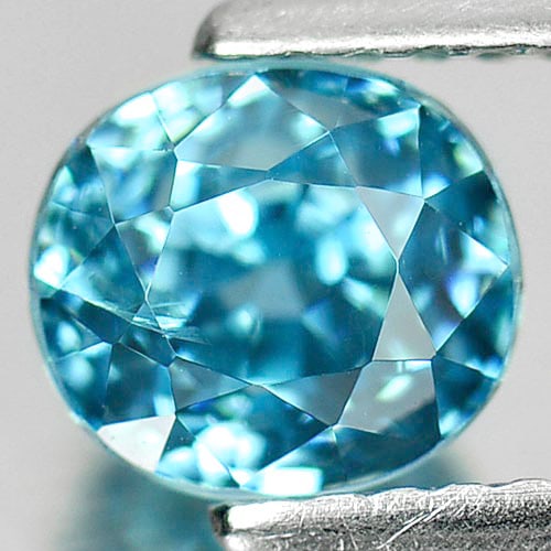 Natural Blue Zircon 2.34 Ct. Oval Shape 6.5 x 6 Mm. Gemstone From Cambodia: Product ID: 807728170 Product Name: Natural Zircon Weight: 2.34 CT. Size: 6.5 x 6 x 5.8 MM. Shape: Oval Color: Blue Clarity:VSI Luster: Good Gems Origin: Cambodia Treatment: Heated Crystal Structure: 