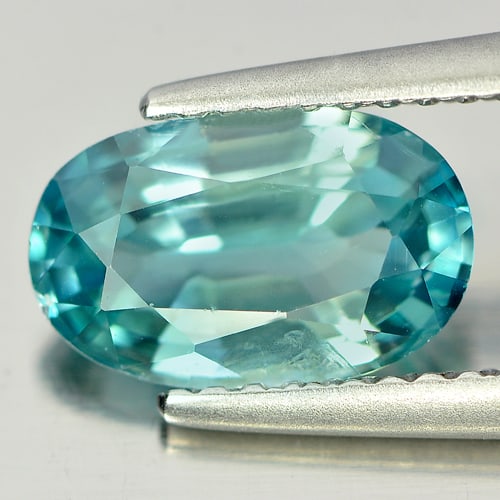 Natural Blue Zircon 2.39 Ct. Oval Shape 9.6 x 6 Mm. Gemstone From Cambodia: Product ID: 807714807 Product Name: Natural Zircon Weight: 2.39 CT. Size: 9.6 x 6 x 3.8 MM. Shape: Oval Color: Blue Clarity:VSI Luster: Good Gems Origin: Cambodia Treatment: Heated Crystal Structure: 