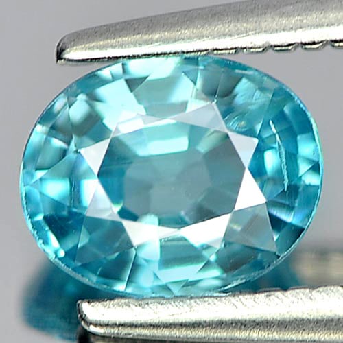 Natural Blue Zircon 1.09 Ct. Oval Shape 6.3 x 5.1 Mm. Gemstone From Cambodia: Product ID: 807711765 Product Name: Natural Zircon Weight: 1.09 CT. Size: 6.3 x 5.1 x 3.2 MM. Shape: Oval Color: Blue Clarity:SI Luster: Good Gems Origin: Cambodia Treatment: Heated Crystal Structure: