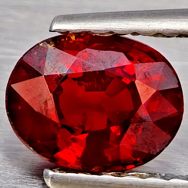 Natural Orangish Red Spessartine Garnet 1.09 Ct. Oval Shape 6.5 x 4 Mm Gemstones From Namibia: Product ID: 802937214 Product Name: Natural Garnet Weight: 1.09 CT. Size: 6.5 x 4 x 3.6 MM. Shape: Oval Shape Color: Orangish Red Clarity:VSI Luster: Good Gems Origin: Namibia Treatment: Unheated Crys