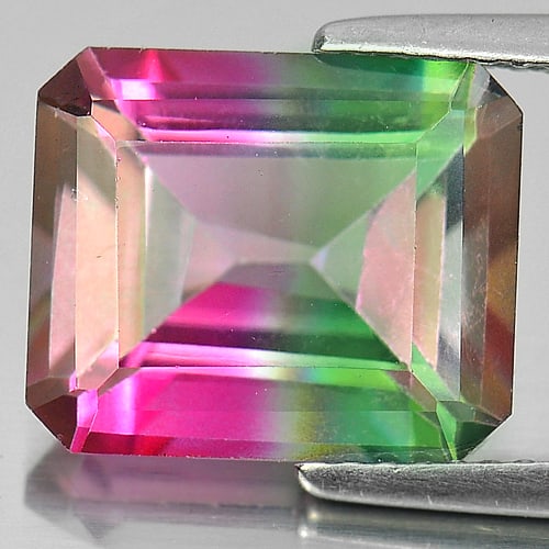 Natural Emerald Envy Pure Pink Topaz Gemstones 7.23 Ct. Octagon Shape 12 x 10 Mm.: Product ID: 807166474 Product Name: Natural Topaz Weight: 7.23 CT. Size: 12 x 10 x 6.7 MM. Shape: Octagon Color: Bi-Color Clarity:VVS Luster: Good Gems Origin: Brazil Treatment: Treated Crystal Struct