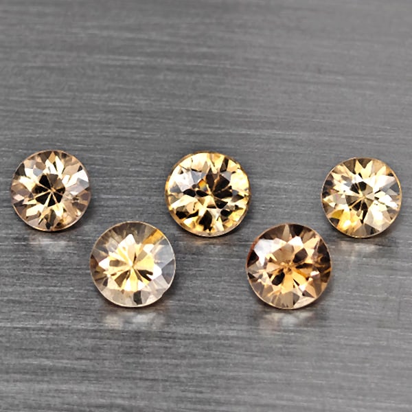 Natural Imperial Zircon Gemstones 2.89 Ct. 5 Pcs. Diamond Cut 4.8 Mm.: Product ID: 807721680 Product Name: Natural Zircon Weight: 2.89 CT. Size: 4.8 x 4.8 x 3.3 MM. Shape: Round Diamond Cut Color: Imperial Clarity:VSI - SI Luster: Good Gems Origin: Tanzania Treatment: Un