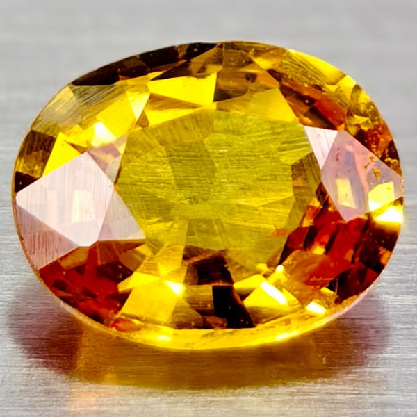 Natural Yellow Sapphire Gemstones 0.59 Ct. Oval Shape 5.6 x 4.4 Mm. (1 of 3)