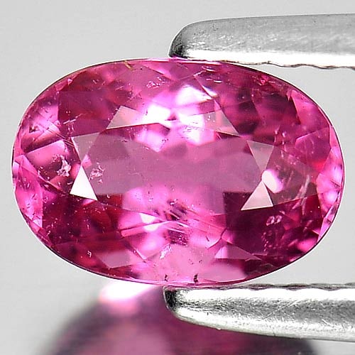 Natural Pink Tourmaline Gemstones 1.09 Ct. Oval Shape 7.8 x 5.3 Mm.: Product ID: 807238237 Product Name: Natural Tourmaline Weight: 1.09 CT. Size: 7.8 x 5.3 x 4.2 MM. Shape: Oval Color: Pink Clarity:SI1 Luster: Very Good Gems Origin: Nigeria Treatment: Unheated Crystal