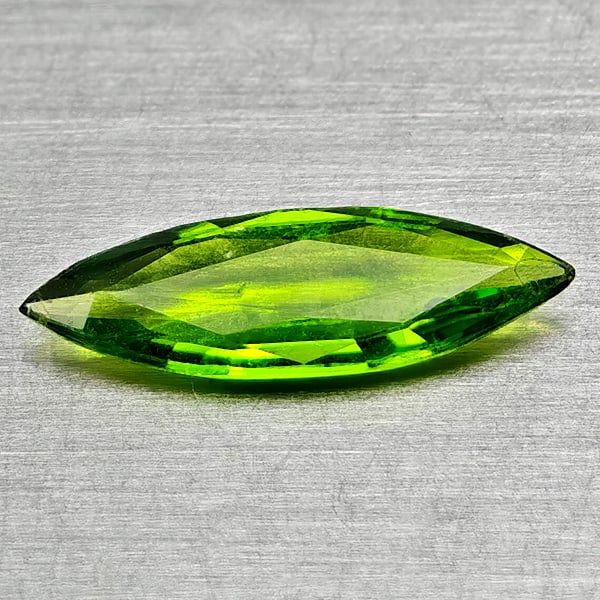 Natural Green Chrome Diopside Gemstones 0.33 Ct. Marquise Shape 9.8 x 3.1 Mm.: Product ID: 801608112 Product Name: Natural Chrome Diopside Weight: 0.33 CT. Size: 9.8 x 3.1 x 1.5 MM. Shape: Marquise Shape Color: Green Clarity:VSI - SI1 Luster: Good Gems Origin: Russia Treatment: 