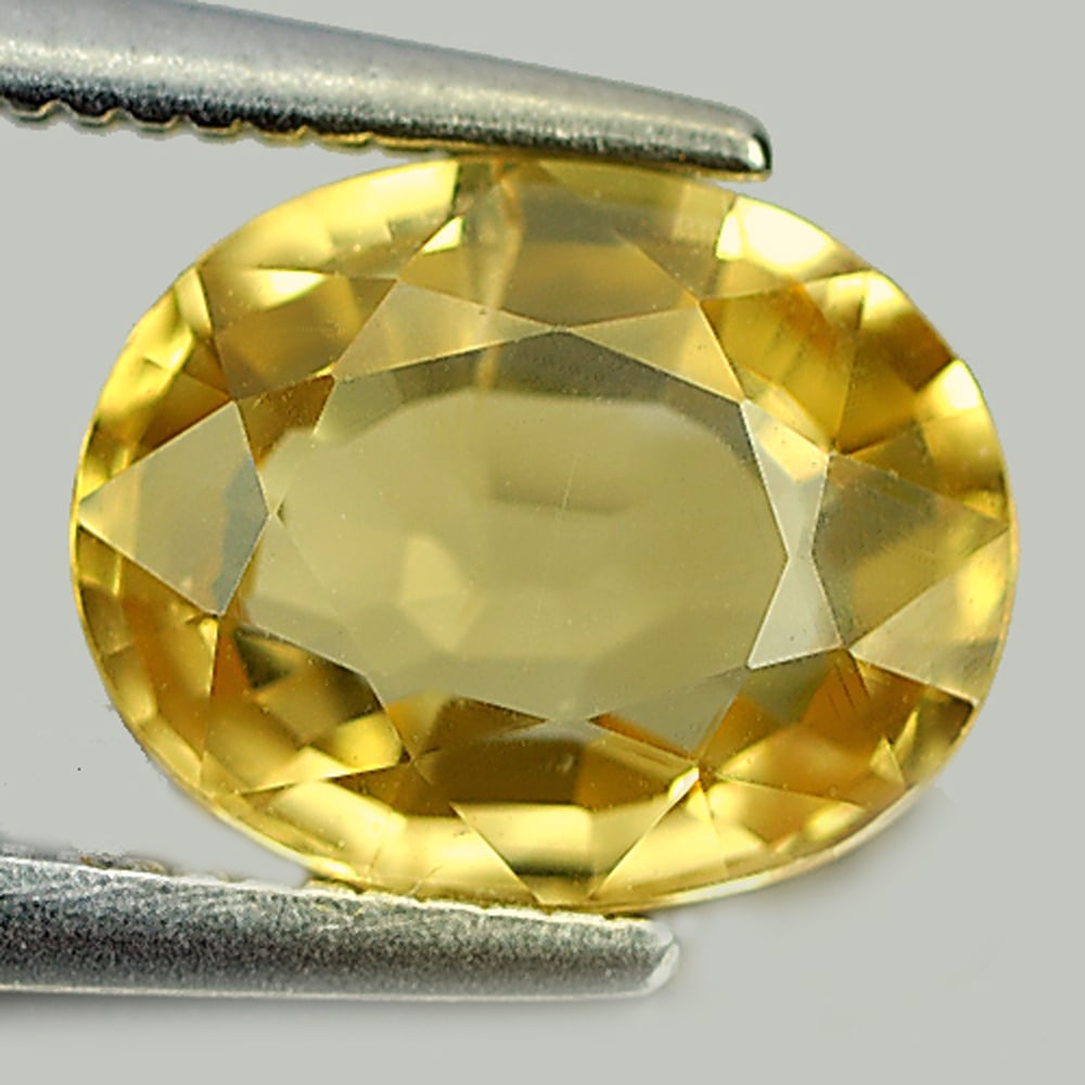 Natural Yellow Zircon Gemstones 2.69 Ct. Oval Shape 9.1 x 7.3 Mm.: Product ID: 807729349 Product Name: Natural Zircon Weight: 2.69 CT. Size: 9.1 x 7.3 x 3.5 MM. Shape: Oval Color: Yellow Clarity:VSI Luster: Very Good Gems Origin: Cambodia Treatment: Heated Crystal St