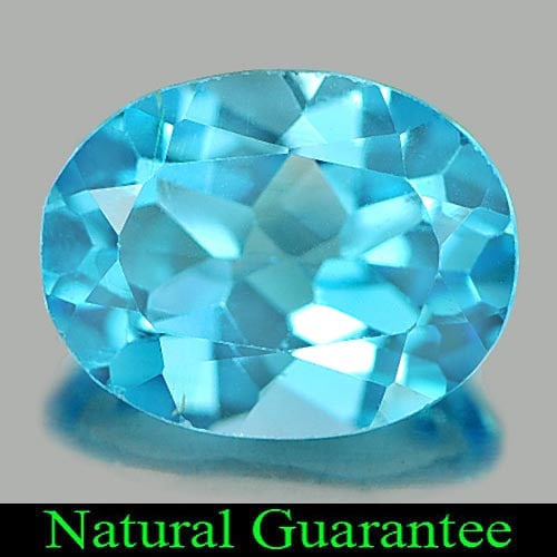 Natural Swiss Blue Topaz Gemstones 2.03 Ct. Oval Size 9 x 7 Mm.: Product ID: 807161560 Product Name: Natural Blue Topaz Weight: 2.03 CT. Size: 9 x 7 x 4.4 MM. Shape: Oval Color: Swiss Blue Clarity:VVS Luster: Good Gems Origin: Brazil Treatment: Treated Crystal Stru