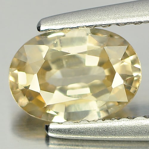 Natural Yellow Zircon Gemstones 1.15 Ct. Oval Shape 7.1 x 5.1 Mm.: Product ID: 807727240 Product Name: Natural Zircon Weight: 1.15 CT. Size: 7.1 x 5.1 x 3 MM. Shape: Oval Color: Yellow Clarity:VSI Luster: Good Gems Origin: Cambodia Treatment: Heated Crystal Structure