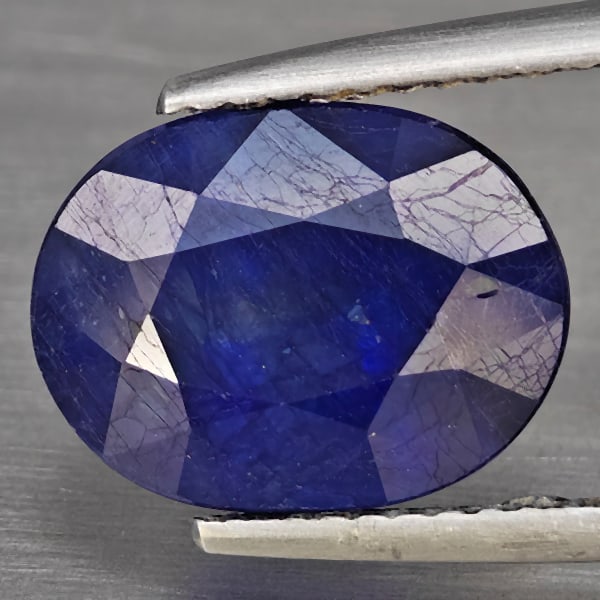 Natural Blue Sapphire Gemstones 6.49 Ct. Oval Shape 11.7 x 8.9 Mm.: Product ID: 806012442 Product Name: Natural Blue Sapphire Weight: 6.49 CT. Size: 11.7 x 8.9 x 7.2 MM. Shape: Oval Shape Color: Blue Clarity:SI1 Luster: Good Gems Origin: Madagascar Treatment: Heated (
