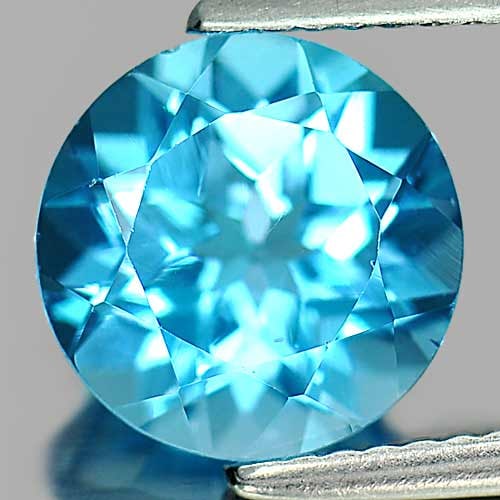 Natural Swiss Blue Topaz Gemstones 3.62 Ct. Round Shape 9.3 mm.: Product ID: 807157033 Product Name: Natural Blue Topaz Weight: 3.62 CT. Size: 9.3 x 9.3 x 6 MM. Shape: Round Color: Blue Clarity:VSI Luster: Good Gems Origin: Brazil Treatment: Treated Crystal Structu