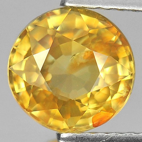 Natural Yellow Zircon Gemstones 2.32 Ct. Round Shape 7.4 Mm.: Product ID: 807729275 Product Name: Natural Zircon Weight: 2.32 CT. Size: 7.4 x 7.4 x 4.3 MM. Shape: Round Color: Yellow Clarity:VSI Luster: Very Good Gems Origin: Cambodia Treatment: Heated Crystal S
