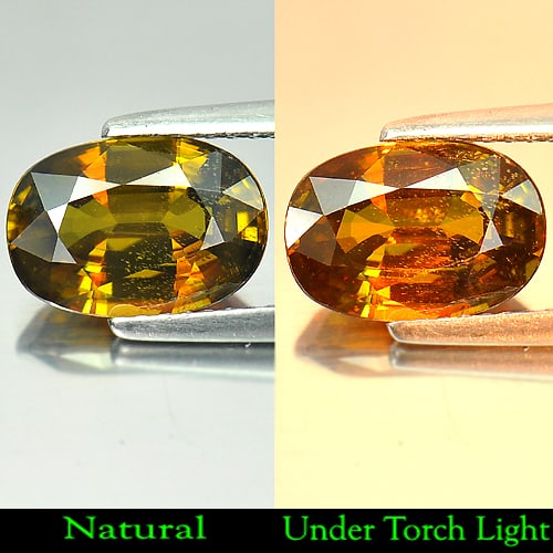 Natural Multi Color Rainbow Spark Sphene Gemstones 2.67 Ct. Oval Shape 10.4 x 7.2 Mm.: Product ID: 806507740 Product Name: Natural Sphene Weight: 2.67 CT. Size: 10.4 x 7.2 x 4.5 MM. Shape: Oval Color: Multi-Color Clarity:VSI Luster: Adamamtine Gems Origin: Madagascar Treatment: Unheated