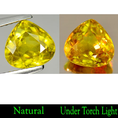 Natural Multi Color Rainbow Spark Sphene Gemstones 2.20 Ct. Pear Shape 8.4 x 8 Mm.: Product ID: 806502126 Product Name: Natural Sphene Weight: 2.20 CT. Size: 8.4 x 8 x 4.5 MM. Shape: Pear Color: Multi Color With Red Spark Clarity:SI Luster: Adamantine Gems Origin: Madagascar Treatmen