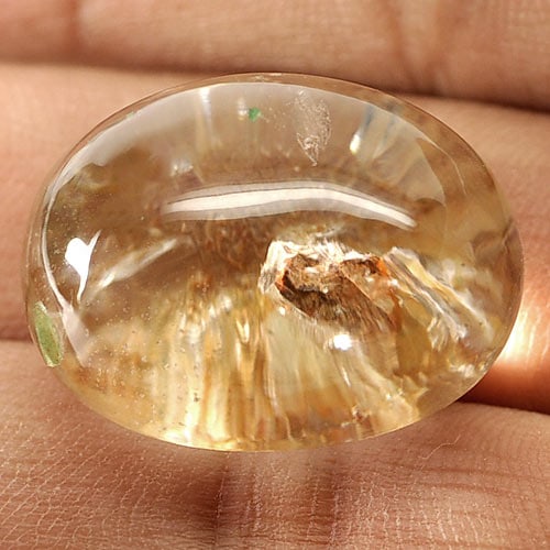Natural White Gold Moss Quartz Gemstones 40.85 Ct. Oval Cabochon Shape 23 x 17.5 Mm.: Product ID: 819600986 Product Name: Natural Quartz Weight: 40.85 CT. Size: 23 x 17.5 x 13.8 MM. Shape: Oval Cabochon Color: White Gold Clarity:Semi - Transparent Luster: Good Gems Origin: Thailand Tre