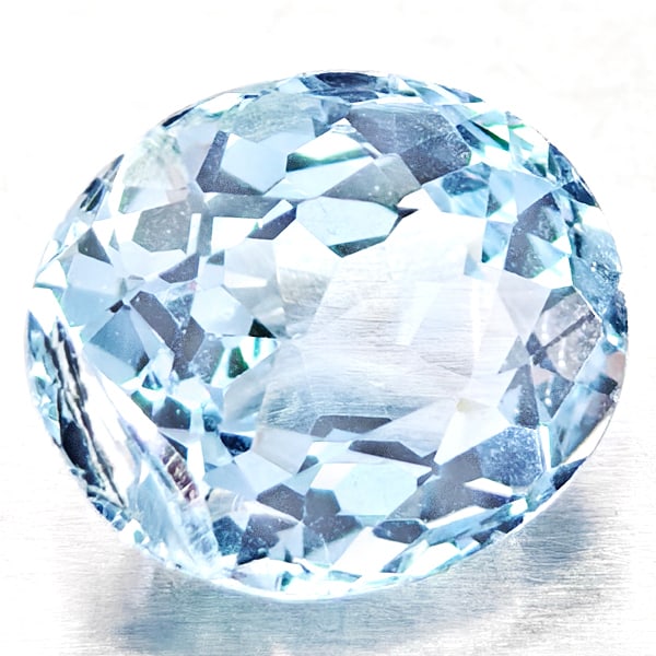 Natural Baby Blue Aquamarine Gemstones 0.98 Ct. Oval Shape 7 x 5.9 Mm.: Product ID: 800812261 Product Name: Natural Gemstones Weight: 0.98 CT. Size: 7 x 5.9 x 4.1 MM. Shape: Oval Shape Color: Baby Blue Clarity:SI1 Luster: Good Gems Origin: Brazil Treatment: Unheated Cryst