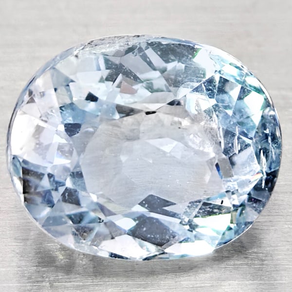 Natural Baby Blue Aquamarine Gemstones 1.13 Ct. Oval Shape 7.1 x 5.8 Mm.: Product ID: 800812167 Product Name: Natural Aquamarine Weight: 1.13 CT. Size: 7.1 x 5.8 x 4.4 MM. Shape: Oval Shape Color: Baby Blue Clarity:VSI Luster: Good Gems Origin: Brazil Treatment: Unheated Cr