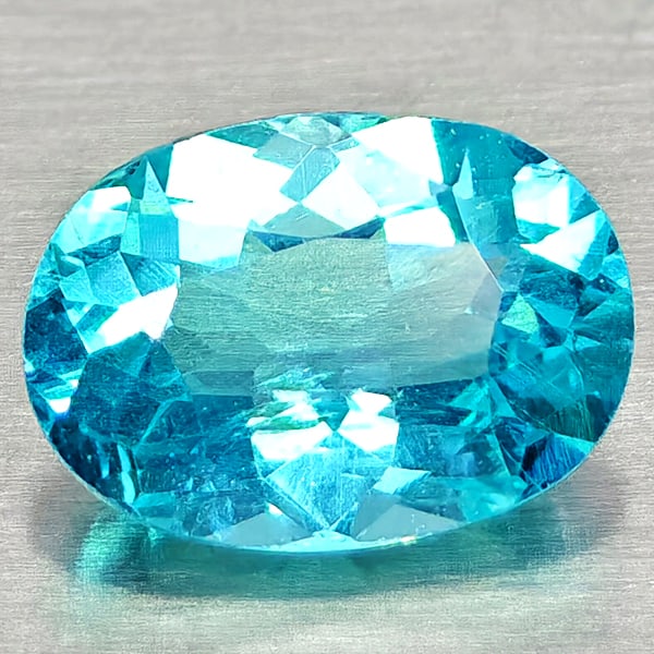 Natural Paraiba Color Apatite Gemstones 0.81 Ct. Oval Shape 7.1 x 5.1 Mm.: Product ID: 800613677 Product Name: Natural Apatite Weight: 0.81 CT. Size: 7.1 x 5.1 x 3.3 MM. Shape: Oval Color: Neon Blue Clarity:VSI Luster: Good Gems Origin: Tanzania Treatment: Unheated Crystal S