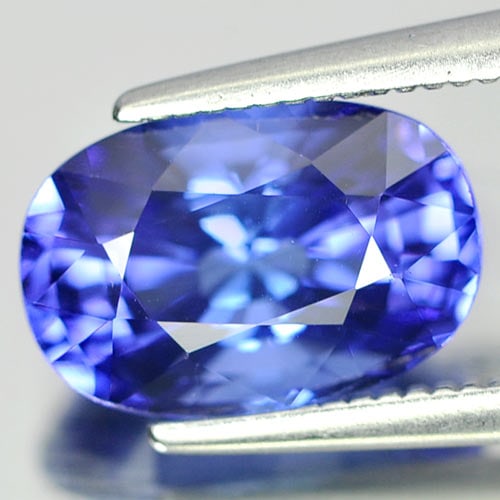 Natural Blue Tanzanite Gemstones 2.64 Ct. Clean Oval Shape 10.1 x 6.8 Mm. (1 of 3)