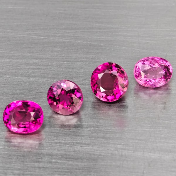 Natural Pink Tourmaline Gemstones 1.97 Ct. 4 Pcs. Mixed Shape (1 of 3)