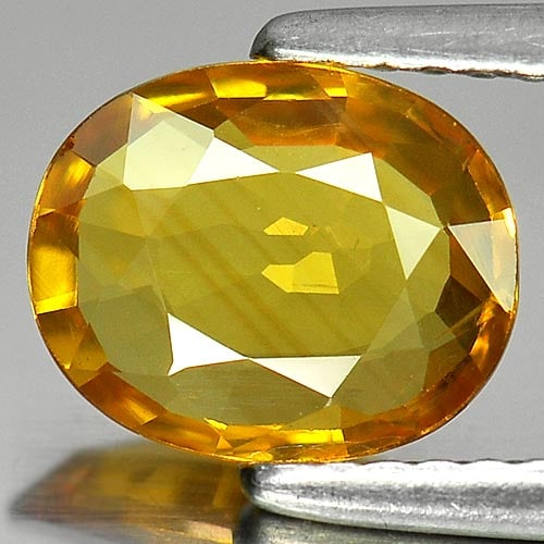 Natural Yellow Sapphire Gemstones 1.56 Ct. Oval Shape 8.4 x 6.9 Mm. (1 of 3)
