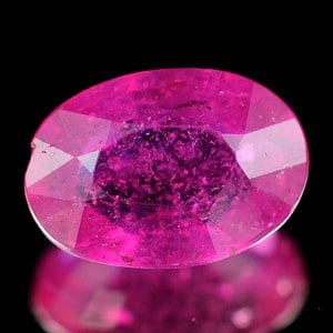 Natural Purplish Pink Ruby Gemstones 0.94 Ct. Oval Shape 7 x 4.9 Mm. (1 of 3)