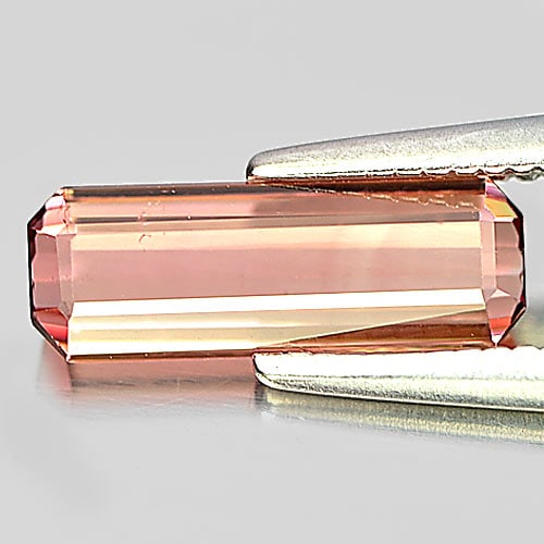 Natural Pink Tourmaline Gemstones 0.97 Ct. Octagon Shape 10.5 x 3.7 Mm.: Product ID: 807248311 Product Name: Natural Tourmaline Weight: 0.97 CT. Size: 10.5 x 3.7 x 2.5 MM. Shape: Octagon Color: Pink Clarity:VSI Luster: Good Gems Origin: Nigeria Treatment: Unheated Crystal 