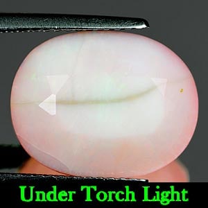 Natural Multi Color Opal Gemstones 5.66 Ct. Oval Shape 14.8 x 11.7 Mm. (1 of 3)