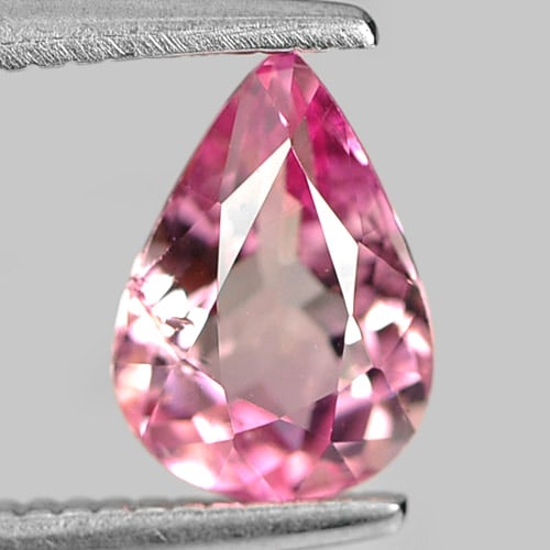 Natural Pink Tourmaline Gemstones 0.72 Ct. Pear Shape 7.4 x 5 Mm.: Product ID: 807246882 Product Name: Natural Tourmaline Weight: 0.72 CT. Size: 7.4 x 5 x 3.3 MM. Shape: Pear Color: Pink Clarity:VSI Luster: Good Gems Origin: Nigeria Treatment: Unheated Crystal Struct