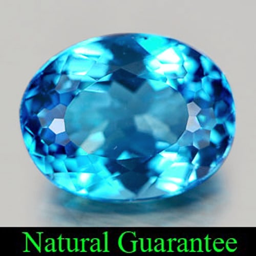 Natural Swiss Blue Topaz Gemstones 4.10 Ct. VVS Oval Shape 10.8 x 8.4 Mm.: Product ID: 807155405 Product Name: Natural Blue Topaz Weight: 4.10 CT. Size: 10.8 x 8.4 x 5.8 MM. Shape: Oval Color: Swiss Blue Clarity:VVS Luster: Good Gems Origin: Brazil Treatment: Treated Crystal