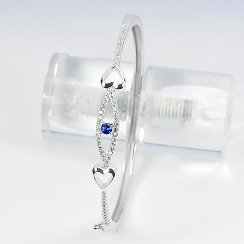 925 Sterling Silver Bangle Jewelry 8.52 Grams Diameter 54 Mm. (1 of 3)