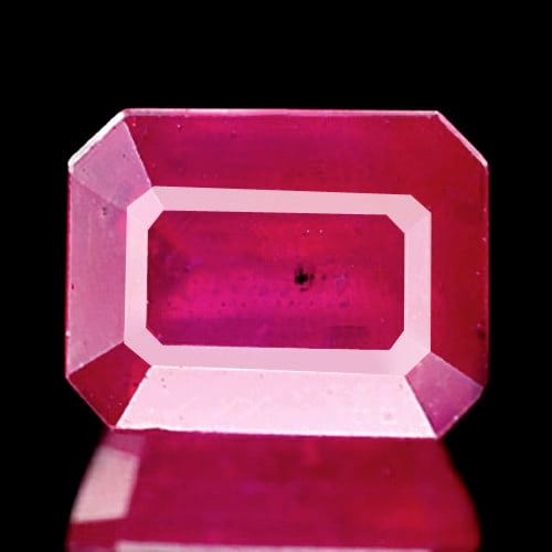 Natural Pink Ruby Gemstones 2.69 Ct. Octagon Shape 8 x 6.3 Mm.: Product ID: 805923806 Product Name: Natural Ruby Weight: 2.69 CT. Size: 8 x 6.3 x 4.7 MM. Shape: Octagon Color: Pink Clarity:VSI Luster: Good Gems Origin: Madagascar Treatment: Heated (Lead-glass fill