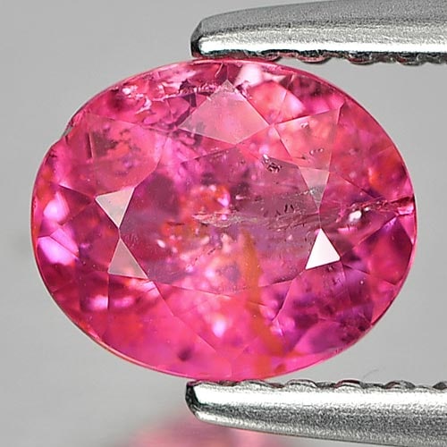 Natural Pink Tourmaline Gemstones 0.95 Ct. Pink Tourmaline Oval Shape: Product ID: 807244082 Product Name: Natural Tourmaline Weight: 0.95 CT. Size: 6.7 x 5.6 x 3.8 MM. Shape: Oval Color: Pink Clarity:SI2 Luster: Good Gems Origin: Nigeria Treatment: Unheated Crystal Stru