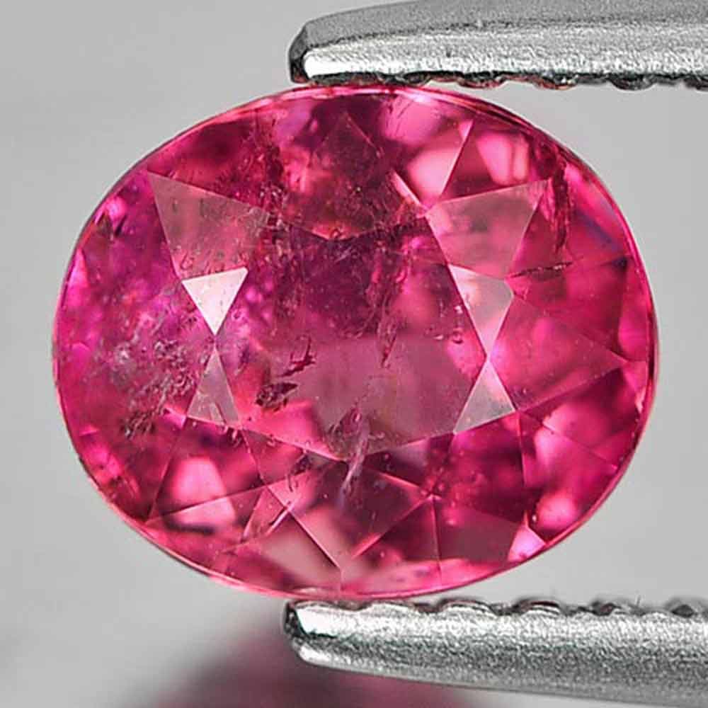 Natural Pink Tourmaline Gemstones 1.20 Ct. Oval Shape 6.7 x 5.8 Mm. (1 of 3)