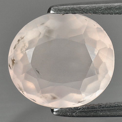 Natural Rose Pink Quartz Gemstones 3.69 Ct. Oval Shape: Product ID: 805523696 Product Name: Natural Quartz Weight: 3.69 CT. Size: 11 x 10 x 6 MM. Shape: Oval Color: Rose Pink Clarity:VSI Luster: Good Gems Origin: Brazil Treatment: Unheated Crystal Structur