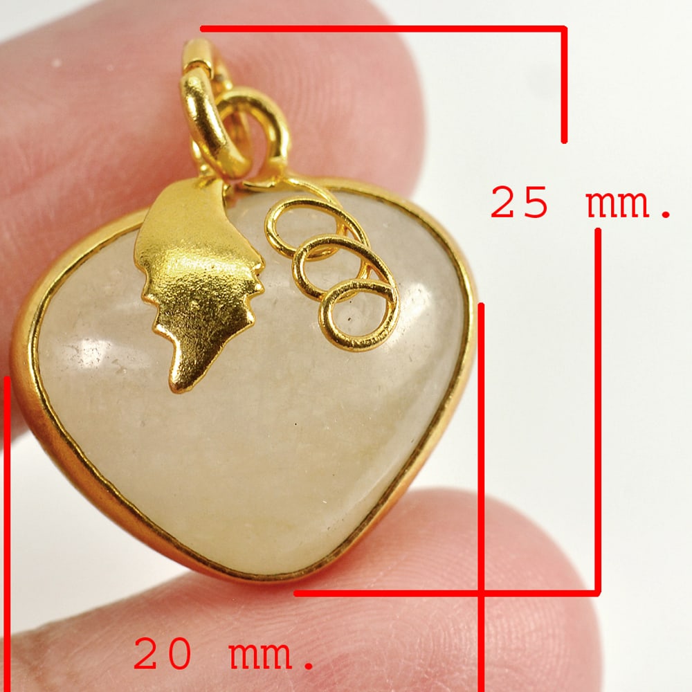 Natural Multi-Color Jade Gemstones 27.66 Ct. Heart Pendant 25 x 20 Mm.: Product ID: 819814353 Product Name: Natural Jade Weight: 27.66 CT. Size: 25 x 20 MM. Shape: Heart Color: Multi-Color Clarity:Opaque Luster: Good Gems Origin: Thailand Treatment: Unheated Crystal Struc