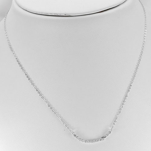 925 Sterling Silver Necklace Jewelry with White CZ 2.10 Grams Length 16 Inch.: Product ID: 280540037 Product Type: 925 Sterling Silver Fine Jewelry Jewelry Weight: 2.10 Grams. Gemstones Color: Silver Metal: Solid Silver 92.5%. Gemstone Detail: About 2.10 Grams. Round White CZ Si