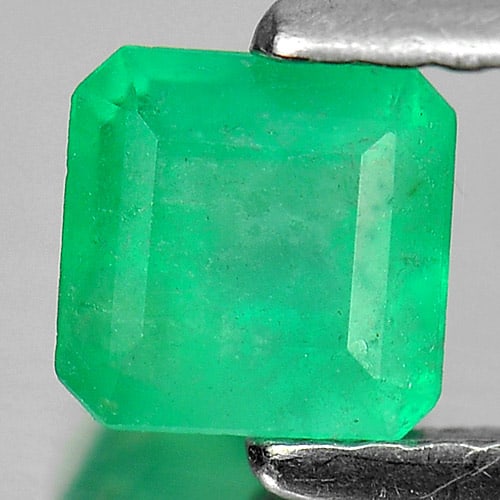 Natural Green Emerald Gemstones 0.54 Ct. Octagon Shape 4.9 x 4.8 Mm.: Product ID: 802403536 Product Name: Natural Emerald Weight: 0.54 CT. Size: 4.9 x 4.8 x 3.3 MM. Shape: Octagon Color: Green Clarity:SI1 Luster: Good Gems Origin: Columbia Treatment: Unheated Crystal St