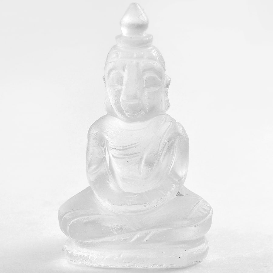 Natural White Quartz Gemstones 57.61 Ct. Buddha Carving Shape 39 x 22 Mm.: Product ID: 815501944 Product Name: Natural Quartz Weight: 57.61 CT. Size: 39 x 22 x 17 MM. Shape: Buddha Carving Color: White Clarity:Semi - Transparent Luster: Good Gems Origin: Thailand Treatment: 