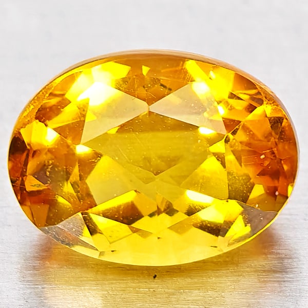 Natural Yellow Citrine Gemstones 1.39 Ct. Oval Checkerboard Cut 7.9 x 5.9 Mm.: Product ID: 801815168 Product Name: Natural Citrine Weight: 1.39 CT. Size: 7.9 x 5.9 x 5.5 MM. Shape: Oval Checkerboard Cut Color: Yellow Clarity:VVS - VSI Luster: Good Gems Origin: Brazil Treatment: 