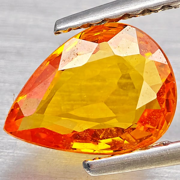 Natural Yellow Sapphire Gemstones 1.05 Ct. Clean Pear Shape 7.5 x 5.5 Mm.: Product ID: 806162685 Product Name: Natural Yellow Sapphire Weight: 1.05 CT. Size: 7.5 x 5.5 x 2.7 MM. Shape: Pear Shape Color: Yellow Clarity:VSI Luster: Good Gems Origin: Thailand Treatment: Heated 