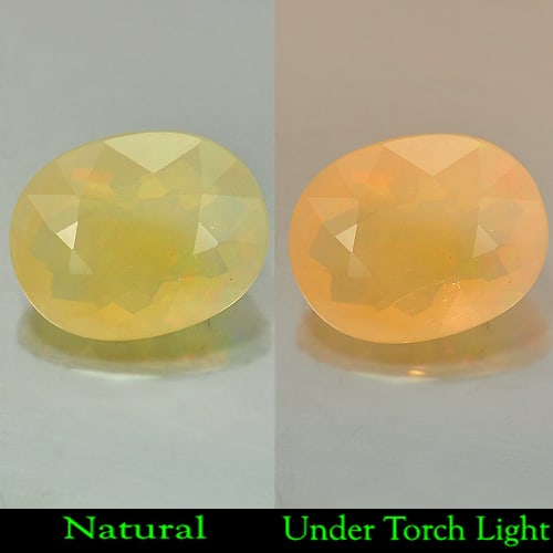 Natural Multi Color Opal Gemstones 2.35 Ct. Oval Shape 10.9 x 8.6 Mm. (1 of 3)