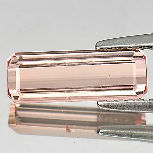 Natural Pink Tourmaline Gemstones 1.29 Ct. Octagon Shape 11.8 x 4.3 Mm. (1 of 3)