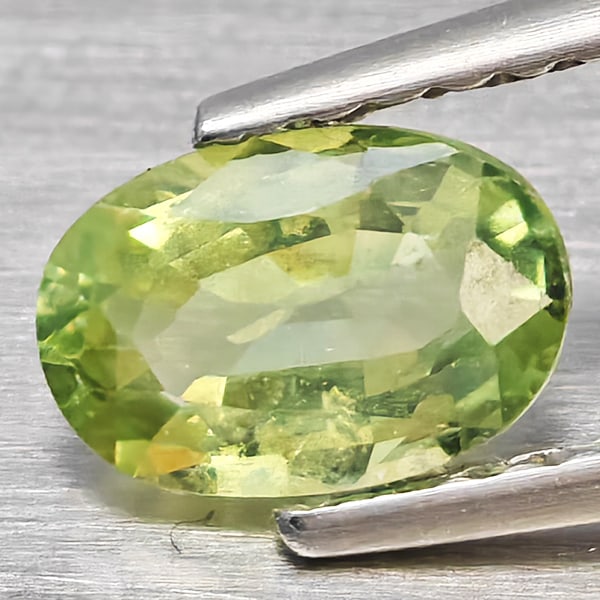 Natural Green Sapphire Gemstones 0.78 Ct. Oval Shape 6.8 x 4.6 Mm.: Product ID: 806162752 Product Name: Natural Green Sapphire Weight: 0.78 CT. Size: 6.8 x 4.6 x 2.8 MM. Shape: Oval Shape Color: Green Clarity:VSI Luster: Good Gems Origin: Thailand Treatment: Heated Cr